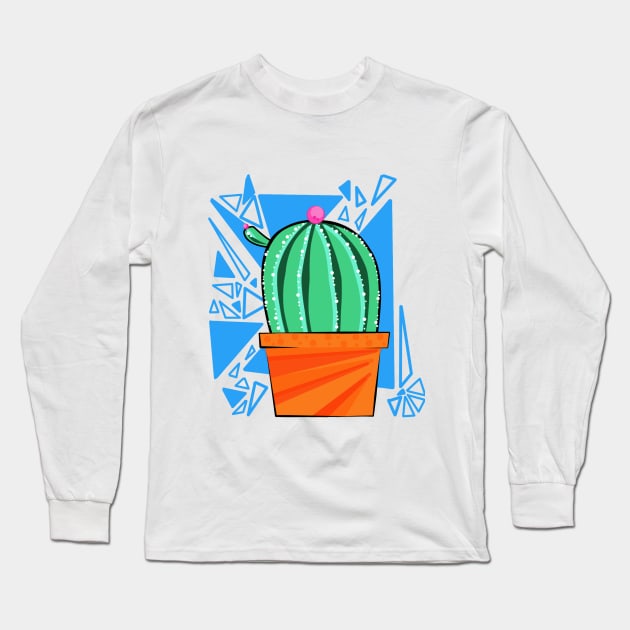 Summer Cactus Long Sleeve T-Shirt by 1anioh